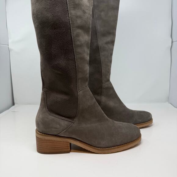 Lucky Brand Boots Women's 8.5M 39 Leather Textile Upper Knee High Dress Boot NWT - Picture 4 of 16